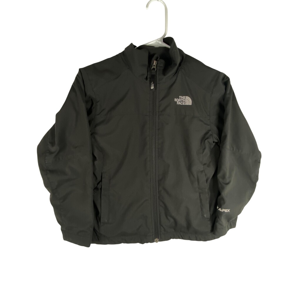 The North Face Jacket Boys Small Black Apex Polartec Classic Softshell Full Zip